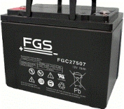 FGS FGC27507, 12V 75Ah Blei-AGM Batterien für Lecson C.T.M. Elektromobile und Scooter