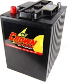 Crown Deep Cycle CR-240E, 6V 240Ah Batterie mit Rundpol, Autopol