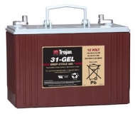 Trojan 31-Gel Deep Cycle Blei Batterie, 12V 102Ah, mit Rundpol und Bohrung 8,5mm