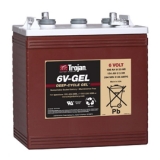 Trojan 6V-Gel, 6V 189Ah Deep Cycle Batterie, wartungsfrei, mit Rundpol und Bohrung