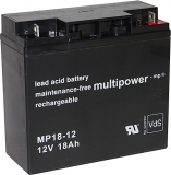 Multipower MP18-12A, 12V 18Ah AGM Bleiakkumulator, wartungsfrei