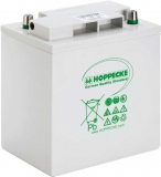 Hoppecke trac bloc 6 TB 220 AGM Blei Batterie, mit Rundpol, Autopol