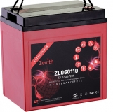 Zenith ZL060110, 6V 225Ah Blei AGM Batterie mit Innengewinde M8