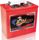 US 250 XC2, 6V 255Ah Deep Cycle Batterie Rundpol mit Bohrung 8,5mm