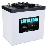 Lifeline Deep Cycle GPL-4CT, 6V 220Ah AGM Batterie mit Innengewinde