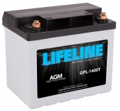 Lifeline GPL-1400T, 12V 43Ah AGM Starterbatterie mit Innengewinde