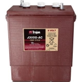 Trojan J-305G-AC Batterie, 6V 315Ah, mit Rundpol und Bohrung 8,5mm