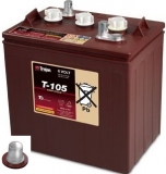 Trojan T-105 EAP Deep Cycle Batterie, 6V 225Ah, mit Rundpol, Autopol