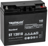 Triathlon ST 12018, 12V 18,2Ah Blei AGM Batterie wartungsfrei, VdS