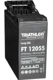 Triathlon FT 12055, 12V 57Ah Frontterminal Blei AGM Batterie