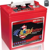 US 2200 XC3, 6V 232Ah Deep Cycle Batterie mit Rundpol, Autopol