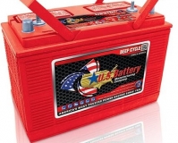 US 31DC XC2 Deep Cycle Batterie, 12V 130Ah, Rundpol u Gewindestift