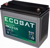 Ecobat EDC12-135, 12V 140Ah Blei AGM Batterie mit Innengewinde M8