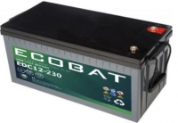 Ecobat EDC12-230, 12V 230Ah Blei AGM Batterie mit Innengewinde M8