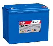 Fiamm Monolite 12SLA50L 12V 50Ah Blei AGM Batterie, wartungsfrei