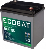 Ecobat EDC6-255, 6V 255Ah Blei AGM Batterie mit Innengewinde M8