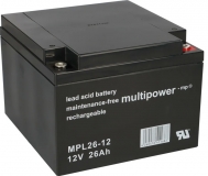 Multipower MPL26-12 Blei AGM 10 Jahres Batt. Stückz. bitte anfragen