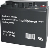 Multipower MPL18-12i Blei AGM 10 Jahres Batt. Stückz. bitte anfragen