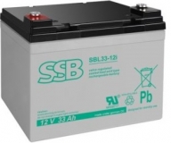 SSB SBL33-12i, 12V 36Ah Blei AGM long life Batterie, wartungsfrei