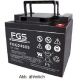 FGS 12V 50Ah Blei Gel Batterien, wartungsfrei, für Pride Elektromobile, Seniorenmobile