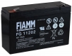 Fiamm FG11202 6V 12Ah Blei AGM Batterie, wartungsfrei, VdS