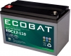 Ecobat EDC12-110, 12V 130Ah Blei AGM Batterie mit Innengewinde M8