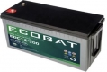 Ecobat EDC12-200, 12V 200Ah Blei AGM Batterie mit Innengewinde M8