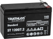 Triathlon ST 12007.2 T2, 12V 7,2Ah Blei AGM Batterie wartungsfrei, VdS