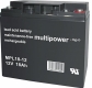 Multipower MPL18-12i Blei AGM 10 Jahres Batt. Stückz. bitte anfragen